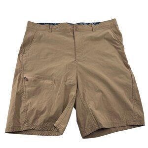 Reel Life Mens XL Cargo Shorts Beige Nylon Blend